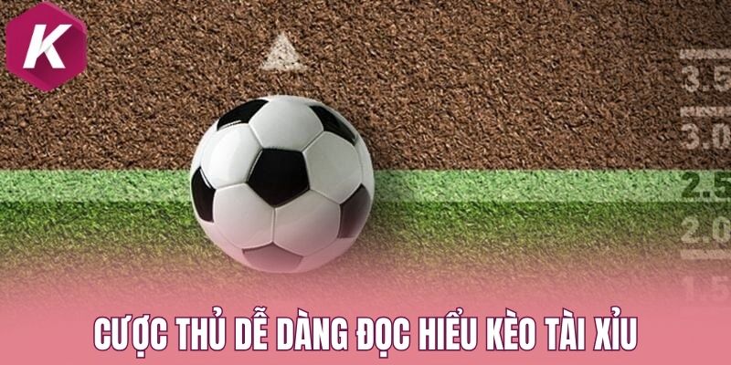 Cược thủ dễ dàng đọc hiểu kèo tài xỉu