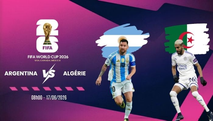 Soi tỷ lệ kèo Argentina vs Algérie - Bảng J World Cup 08h00 17/06/2026