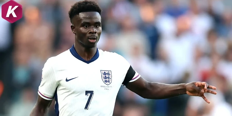 Bukayo Saka bị tổn thương cơ đùi
